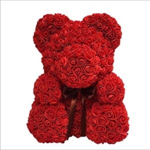 FLOWER TEDDY BEAR WITH FREE GIFT BOX